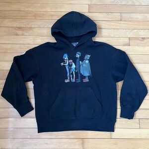 HM Gorillaz Oversized Graphic Hoodie Black Band Merch Small